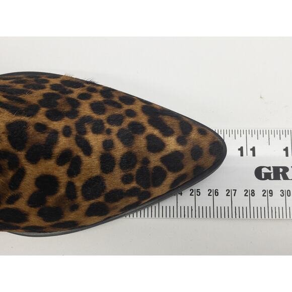 MARC FISHER  Dalaran  Leopard Calf Hair Pointed Toe Ankle Booties 7.5 Women's - Picture 12 of 13